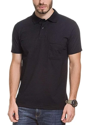 Malwee - Camiseta Polo Masculina Preto - MALWEE