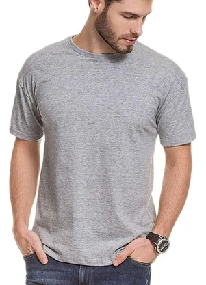 Malwee - Camiseta Masculina Cinza - MALWEE