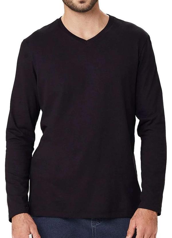 Hering - Camiseta Masculina Hering 022d N10-Preto