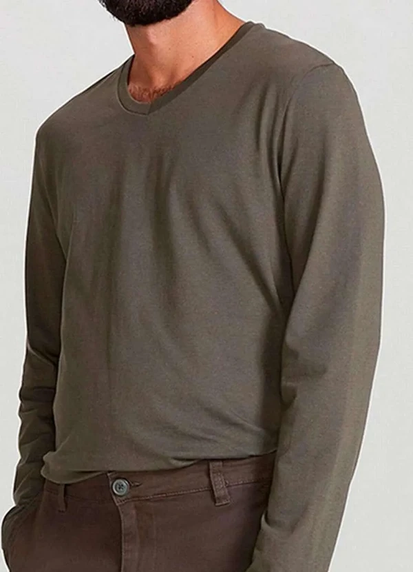 Hering - Camiseta Masculina Hering 022d Nat-Verde