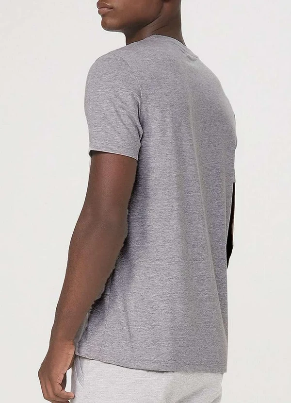 Hering - Camiseta Masculina Hering 201 M2h-Cinza-Mescla 3