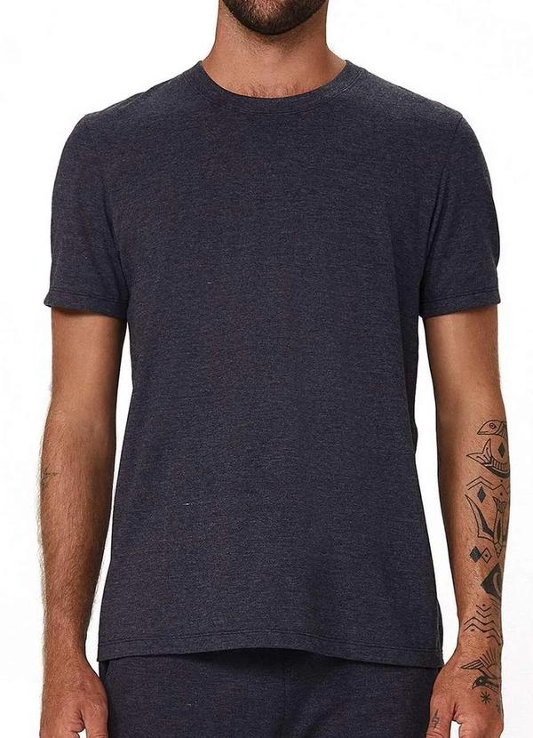 Hering - Camiseta Masculina Hering 201 Md3-Cinza-Chumbo-