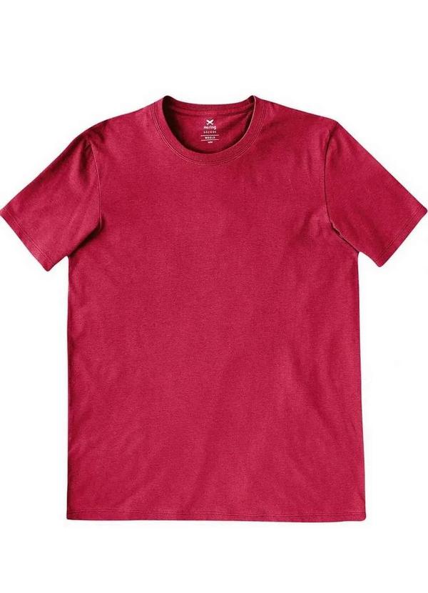 Hering - Camiseta Masculina Hering 201 Rvt-Vermelho