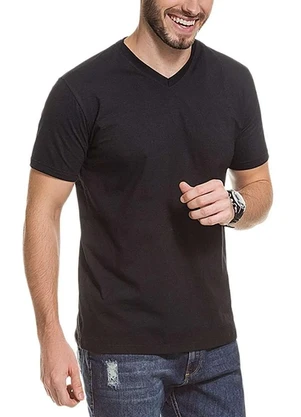 Malwee - Camiseta Masculina Preto - MALWEE