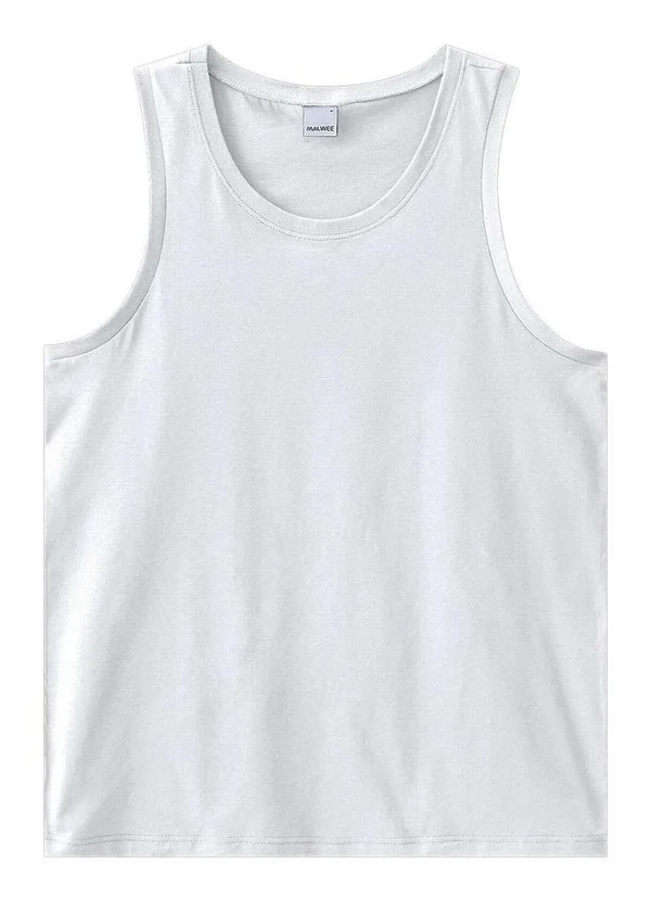 Malwee - Camiseta Masculina Regata Branca 00001-Branca 2