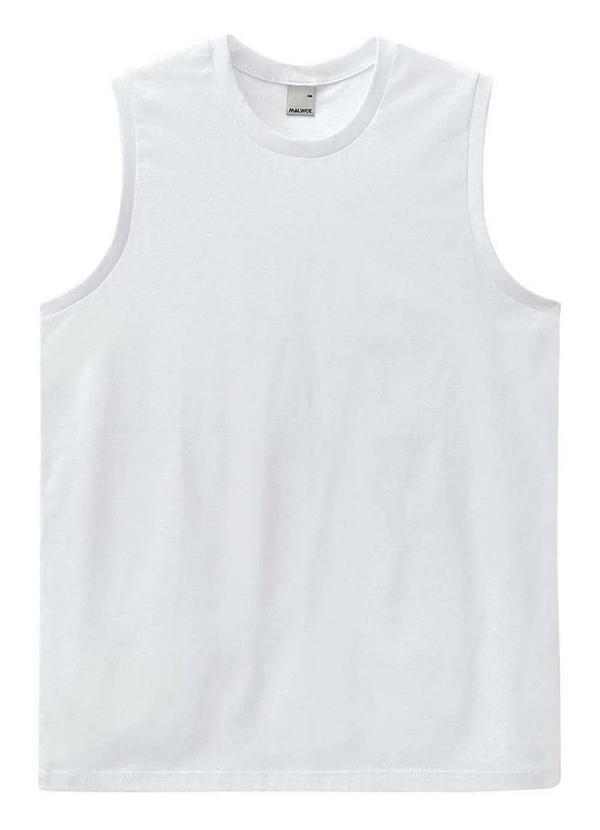 Malwee - Camiseta Masculina Regata Branco 00001-Branco