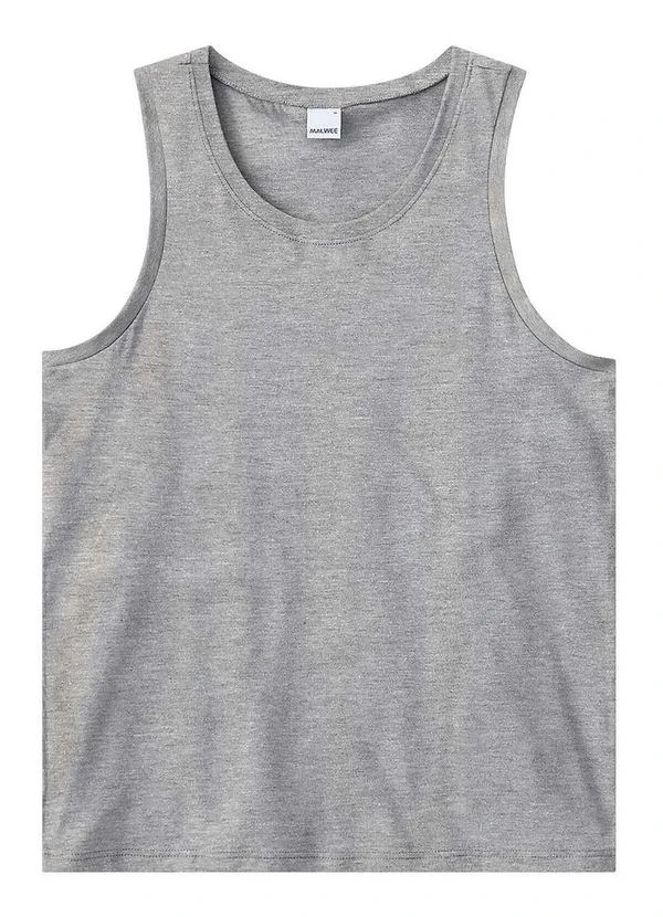 Malwee - Camiseta Masculina Regata Cinza 50000-Mescla 3