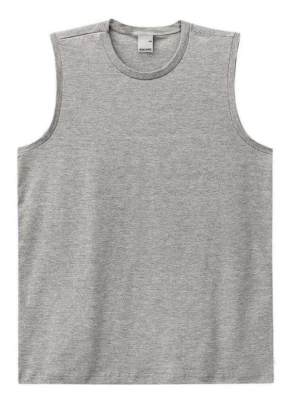 Malwee - Camiseta Masculina Regata Malwee 4421 50000-Cinza
