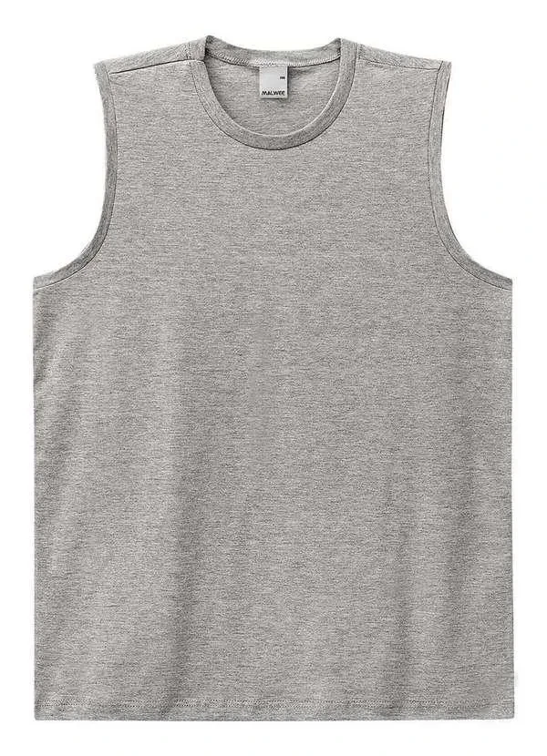 Malwee - Camiseta Masculina Regata Malwee 4421 50000-Cinza 2