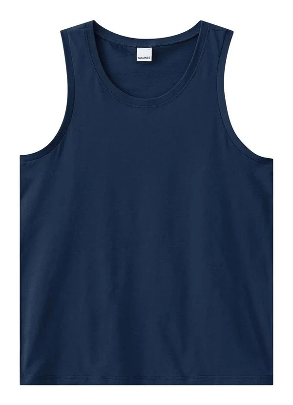 Malwee - Camiseta Masculina Regata Marinho 02023-Marinho 2