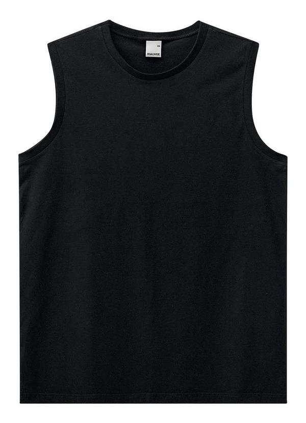 Malwee - Camiseta Masculina Regata Preto 00004-Preto