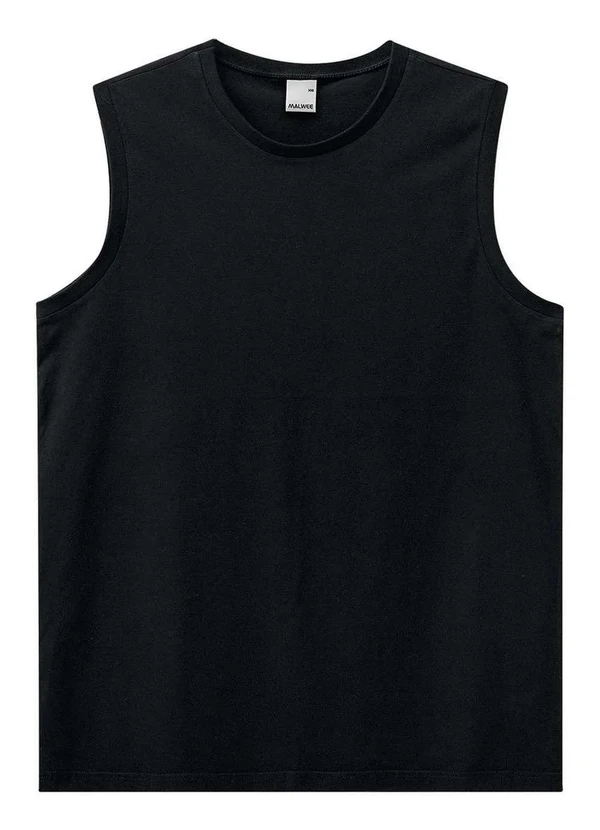 Malwee - Camiseta Masculina Regata Preto 00004-Preto 2