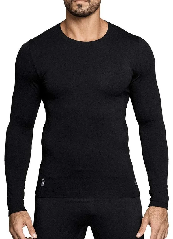 Lupo - Camiseta Masculina Térmica Lupo 70661-001 9990-Preto