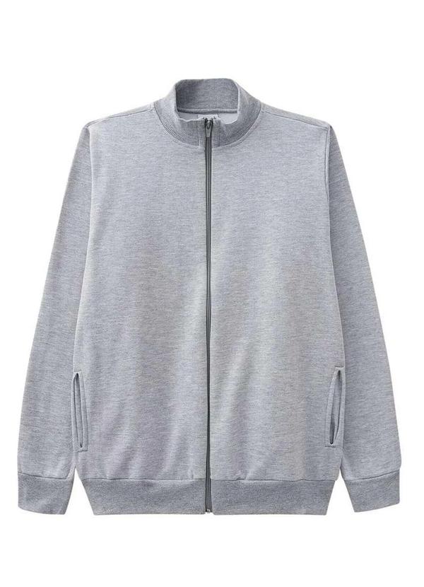 Malwee - Jaqueta Masculina Moletom Malwee 1000006667 50000-Cinza-Mescla