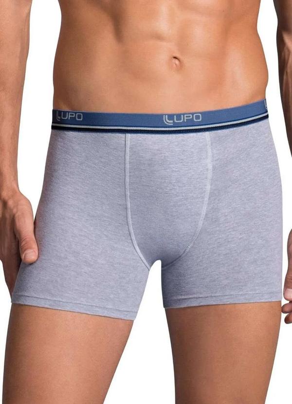 Lupo - Cueca Boxer Lupo 523-002 8001-Cinza-Mescla