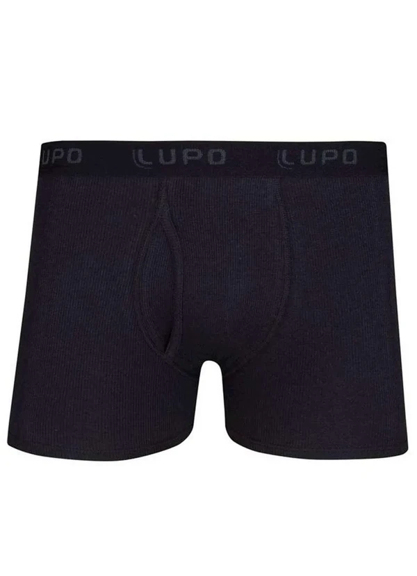 Lupo - Cueca Boxer Lupo com Abertura 660-002 999-Preta 3