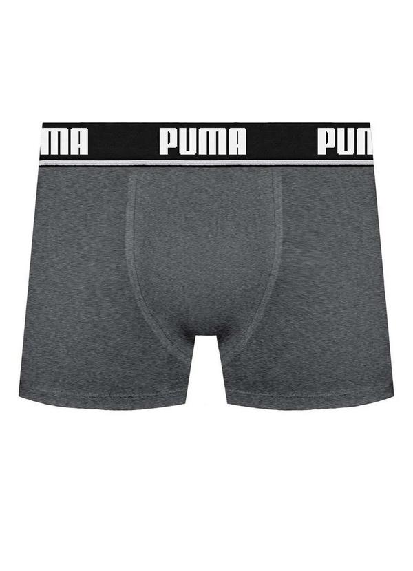 Puma - Cueca Boxer Puma 14000-001 598-Preto-Mescla