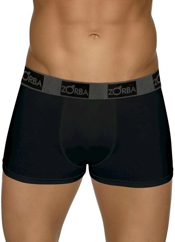 Zorba - Cueca Boxer Zorba 717 15-Preto