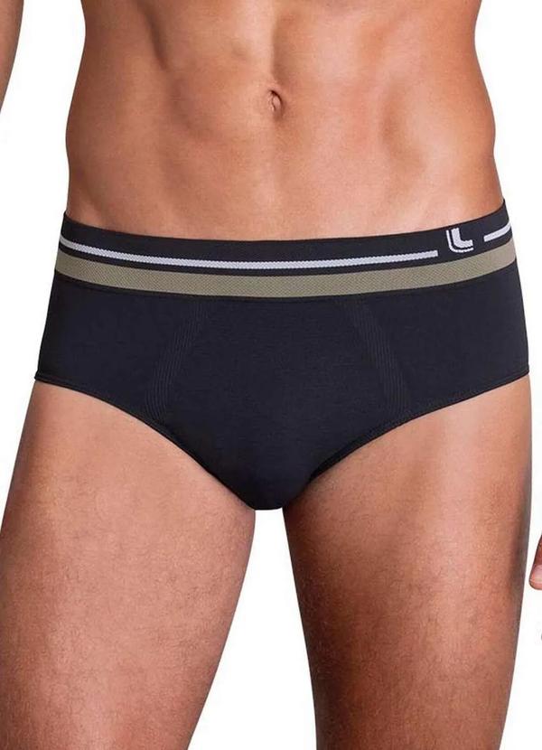 Lupo - Cueca Slip Lupo 732-002 9990-Preto