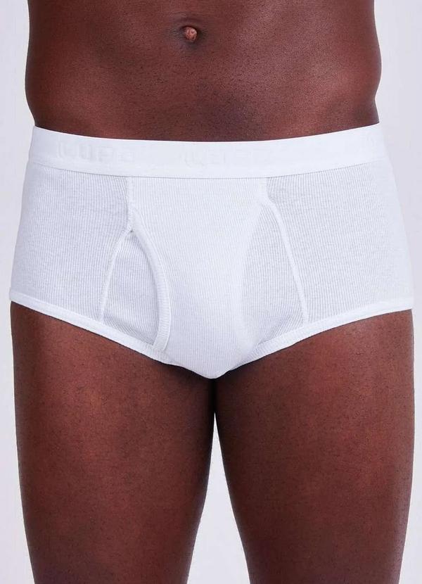 Lupo - Cueca Slip Lupo com Abertura 546-002 111-Branca