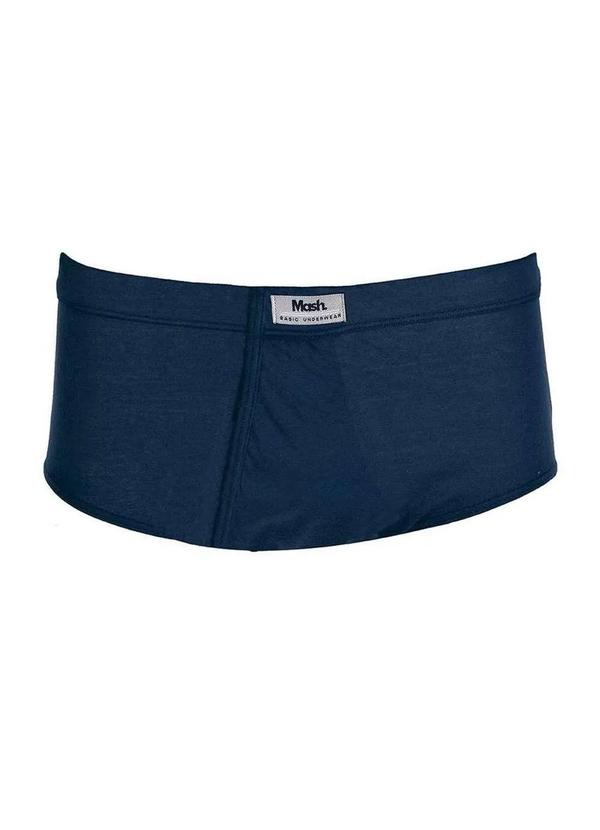 Mash - Cueca Slip Mash 072.51 com Abertura Az08-Azul-Marinho