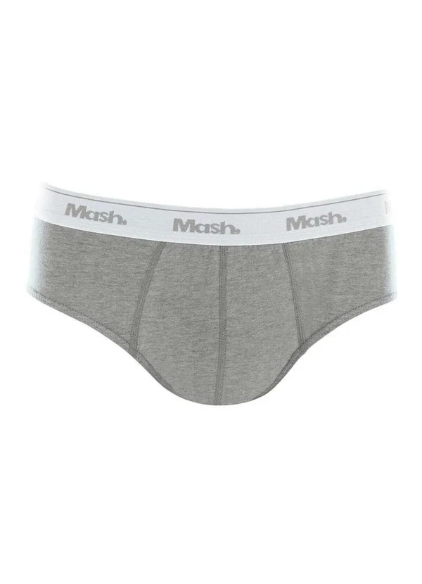 Mash - Cueca Slip Mash 073.58 Cz05-Cinza
