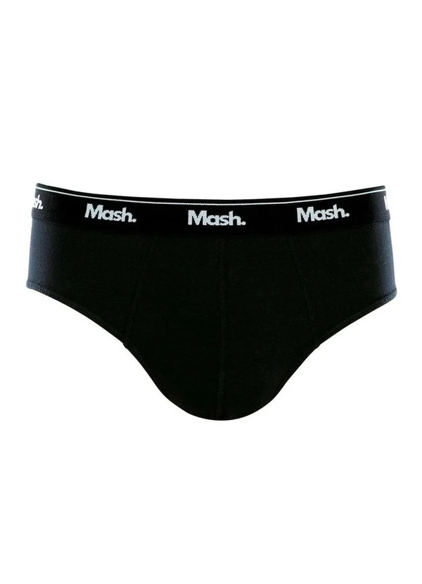 Mash - Cueca Slip Mash 073.58 Pt00-Preto