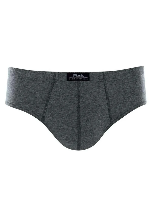 Mash - Cueca Slip Mash 074.58 Cz06-Cinza-Chumbo
