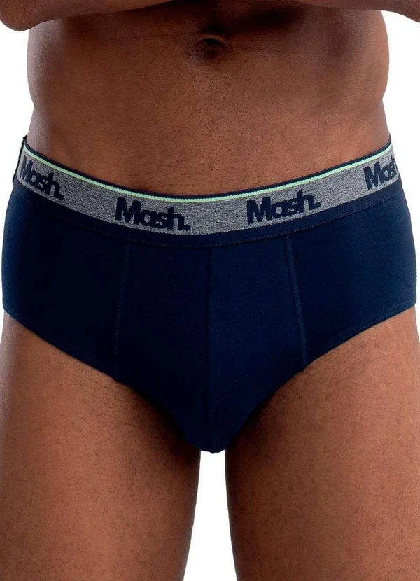 Mash - Cueca Slip Mash 173.09 Az08-Azul-Marinho