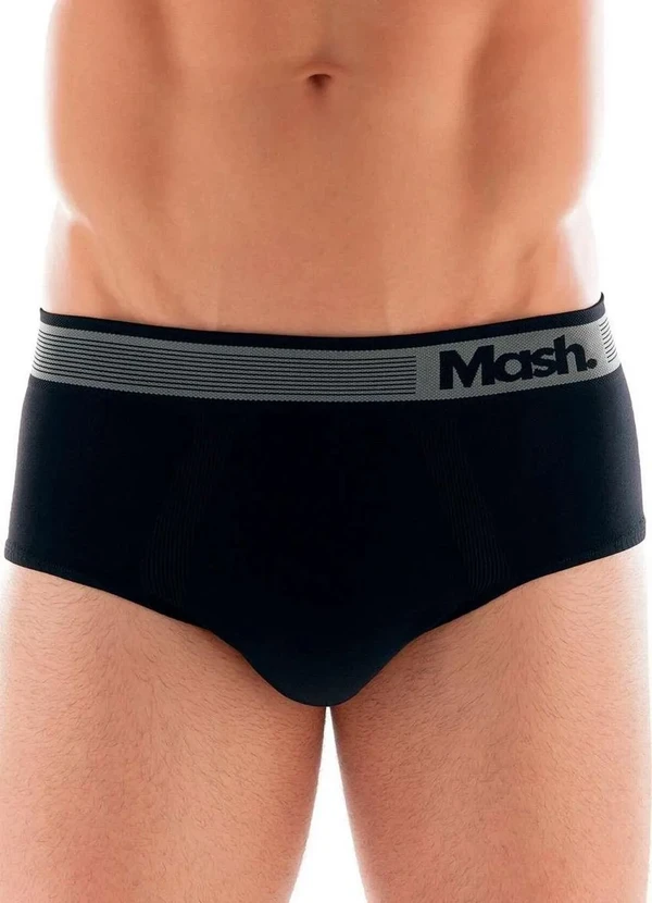 Mash - Cueca Slip Mash 713.02 Pt00-Preto
