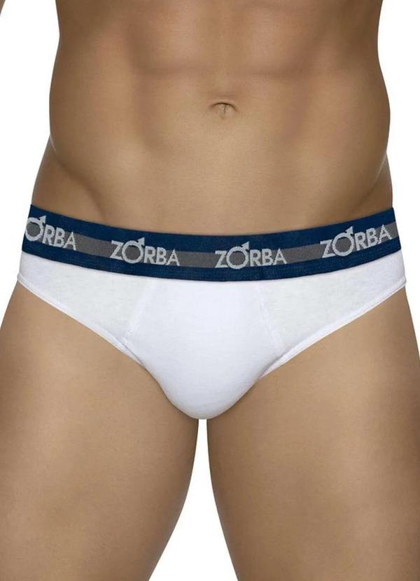 Zorba - Cueca Slip Zorba 0764 01-Branco
