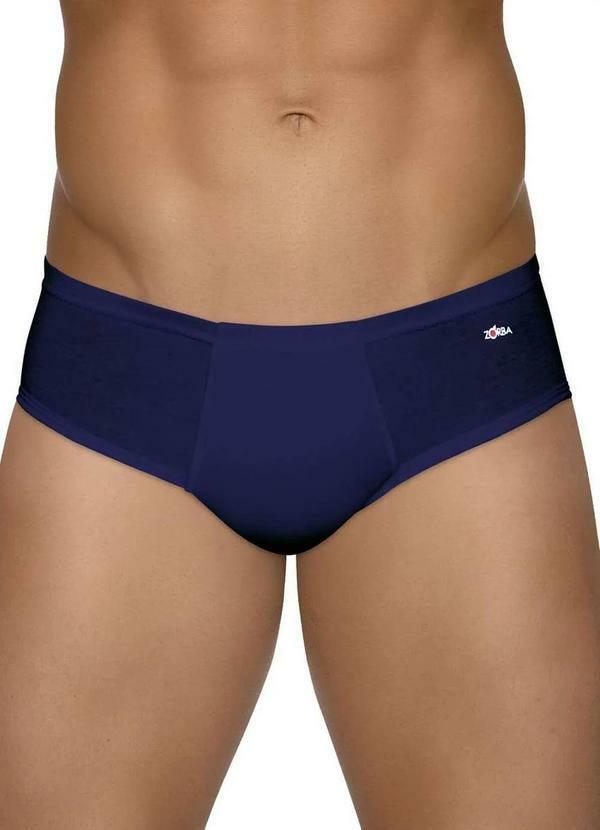 Zorba - Cueca Slip Zorba 172 com Abertura 25-Marinho