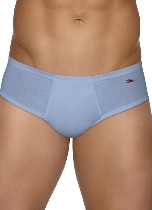 Cueca Slip Zorba 172 com Abertura Denin - Meias Sao Jorge