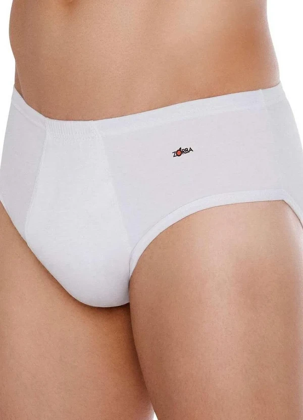 Zorba - Cueca Slip Zorba 172 com Abertura Plus Size 01-Branco 2