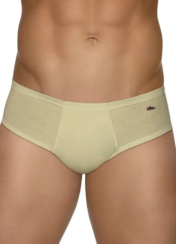 Zorba - Cueca Slip Zorba 172 com Abertura Plus Size Bege 3