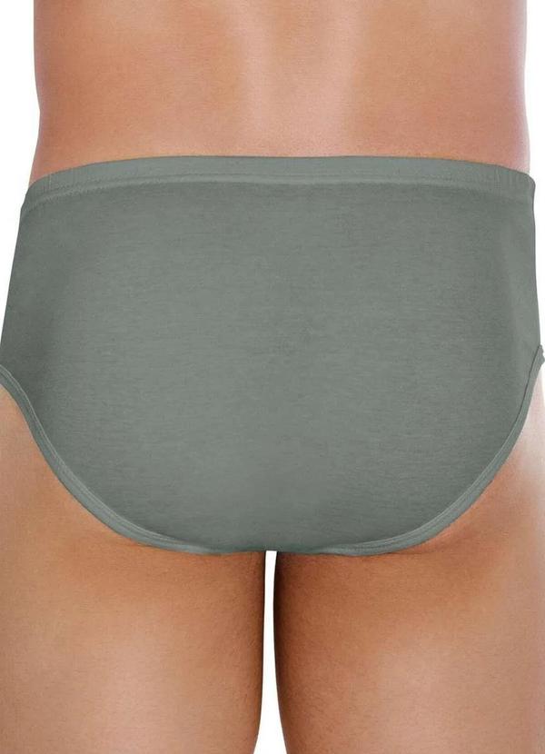 Zorba - Cueca Slip Zorba 172 com Abertura Plus Size Grafite
