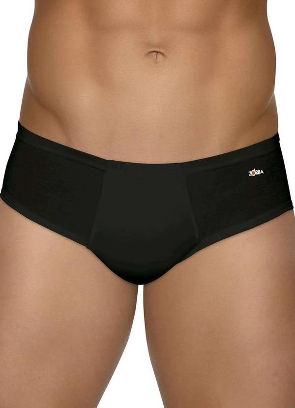 Zorba - Cueca Slip Zorba 172 com Abertura Preta