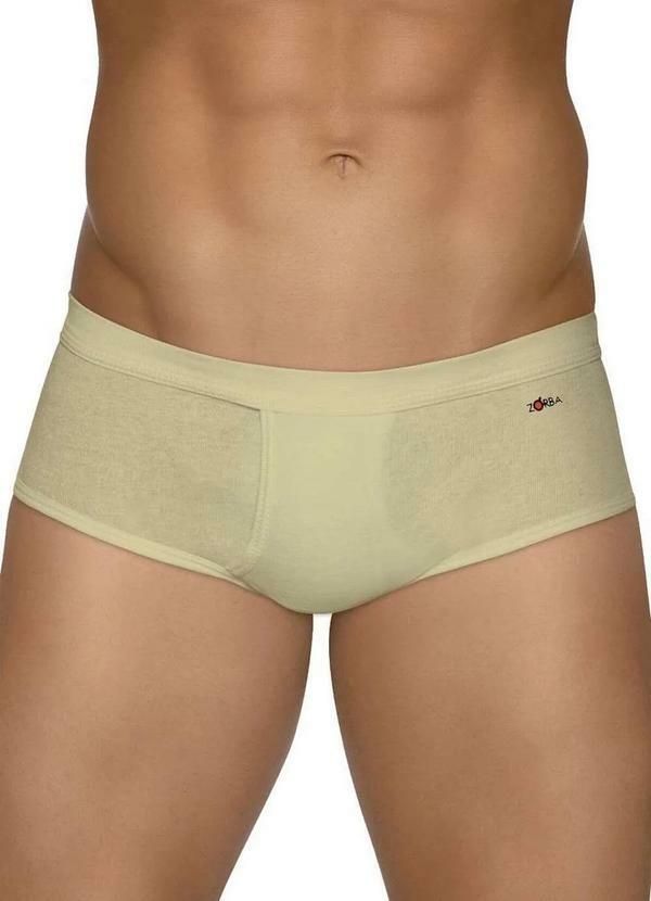 Zorba - Cueca Slip Zorba 185 com Abertura Bege