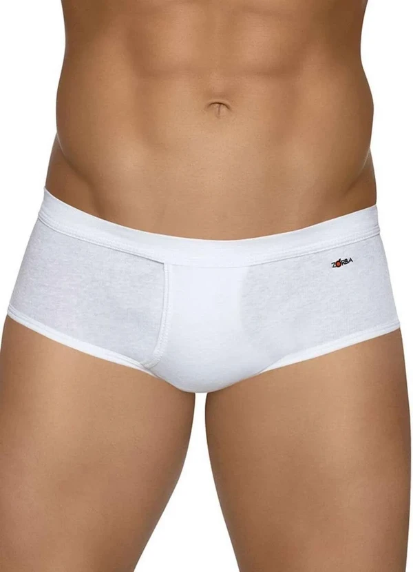 Zorba - Cueca Slip Zorba 185 com Abertura Branca