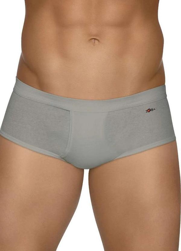 Zorba - Cueca Slip Zorba 185 com Abertura Grafite