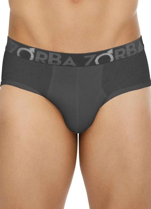 Zorba - Cueca Slip Zorba 643 100-Chumbo 1