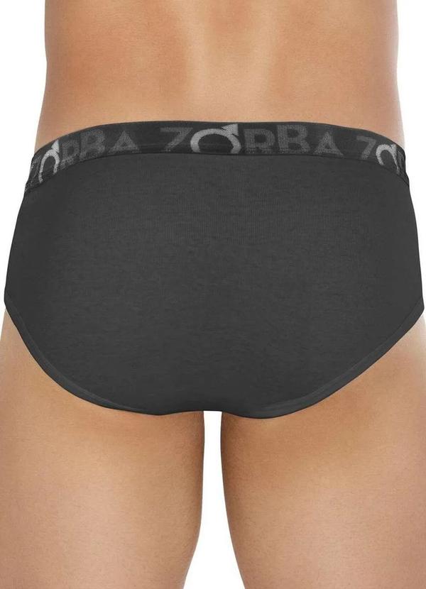 Zorba - Cueca Slip Zorba 643 100-Chumbo 2