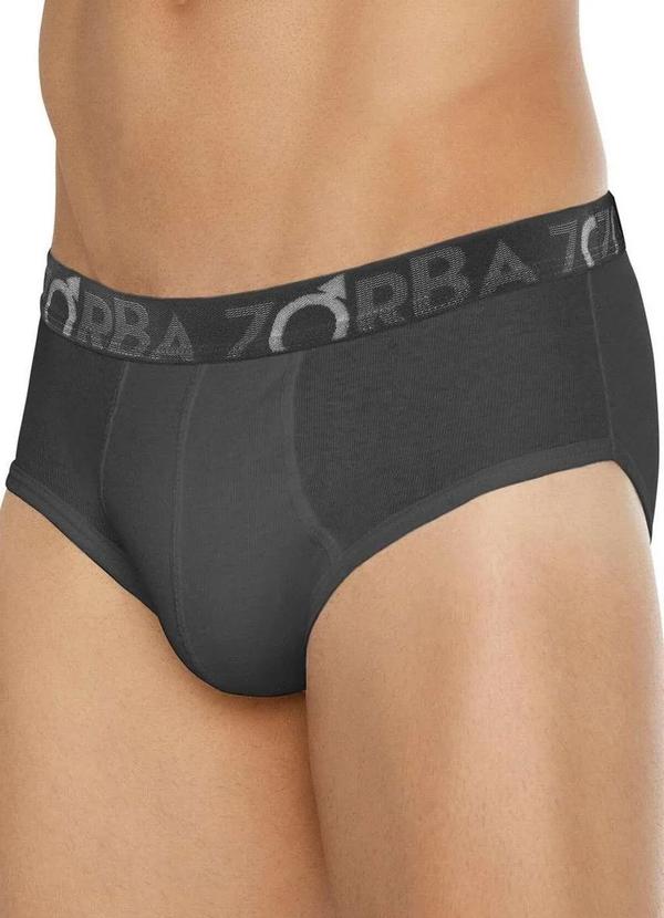 Zorba - Cueca Slip Zorba 643 100-Chumbo 3