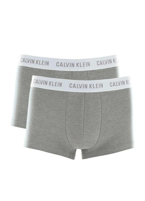Calvin Klein - Kit com 2 Cuecas Boxer Calvin Klein C11.02 Cz05-Cinza