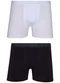 Lupo - Kit com 2 Cuecas Boxer Lupo 784-088 0906-Marsala-Preto - variação: 0905-Branco-Preto
