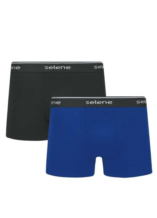 Selene - Kit com 2 Cuecas Boxer Selene 11450-001 993-Preto-Royal