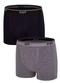 Trifil - Kit com 2 Cuecas Boxer Trifil Qe 5326 0013-Preto/Azul-Marinho - variação: 0015-Preto/Cinza-Mescla