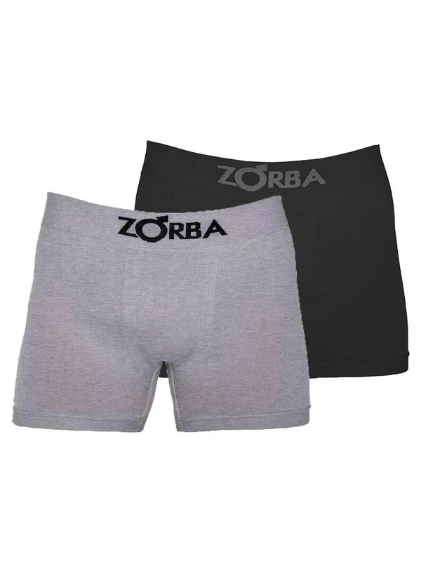 Zorba - Kit com 2 Cuecas Boxer Zorba 781 Colorido Mescla-Claro