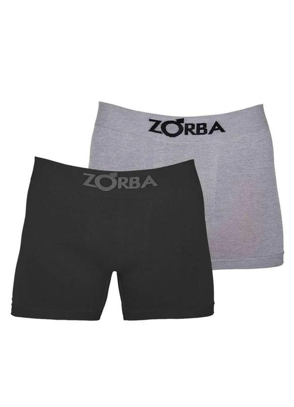 Zorba - Kit com 2 Cuecas Boxer Zorba 781 Colorido Preto-Mescla
