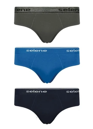 Kit com 3 Cuecas Selene Slip 11900-001 - SELENE